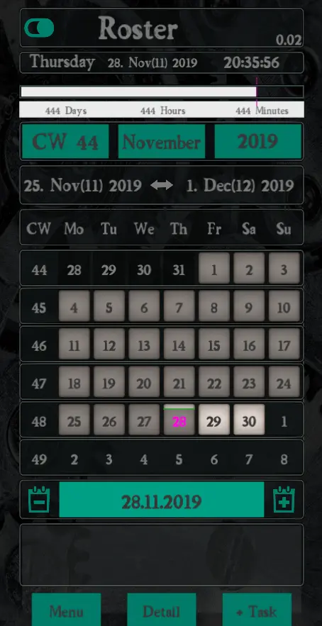 Roster Screenshot