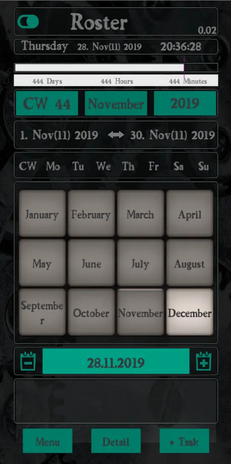 Roster Screenshot