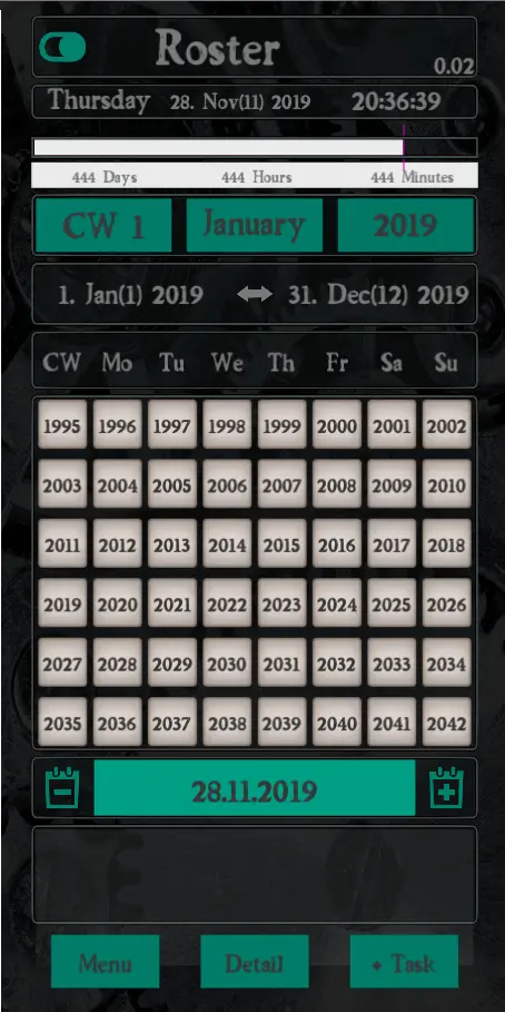 Roster Screenshot